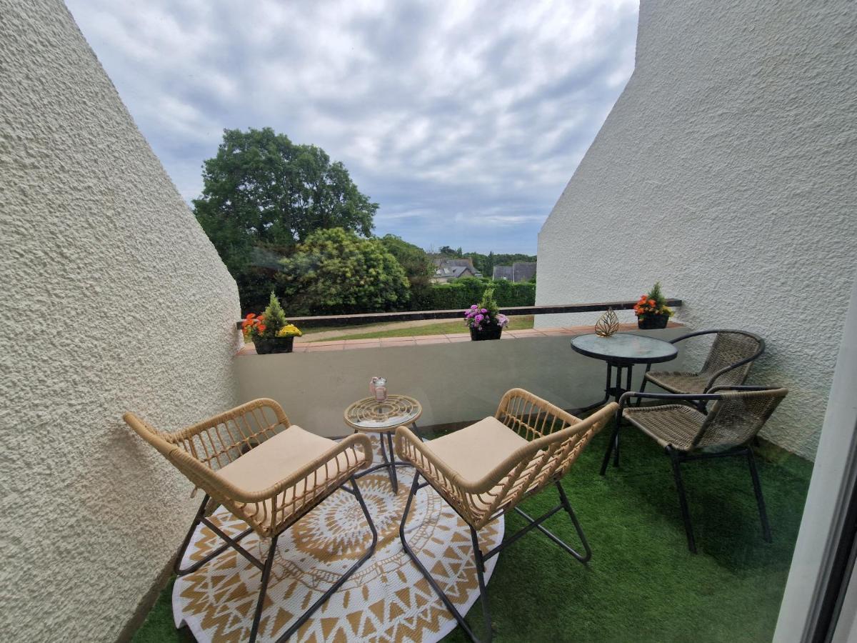 Guidel-Plages Studio Lumineux Balcon Vue Mer & Piscine Exterior photo